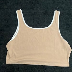 Shein cropped ribbed tank top